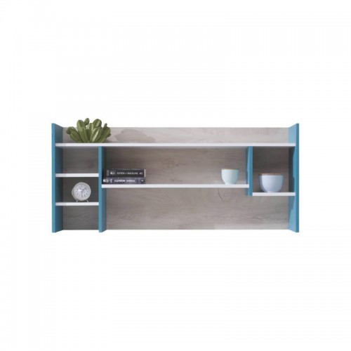 ​Полка настенная Planet 11 Meblar 125х55x24 Белый Люкс / Дуб / Mоре